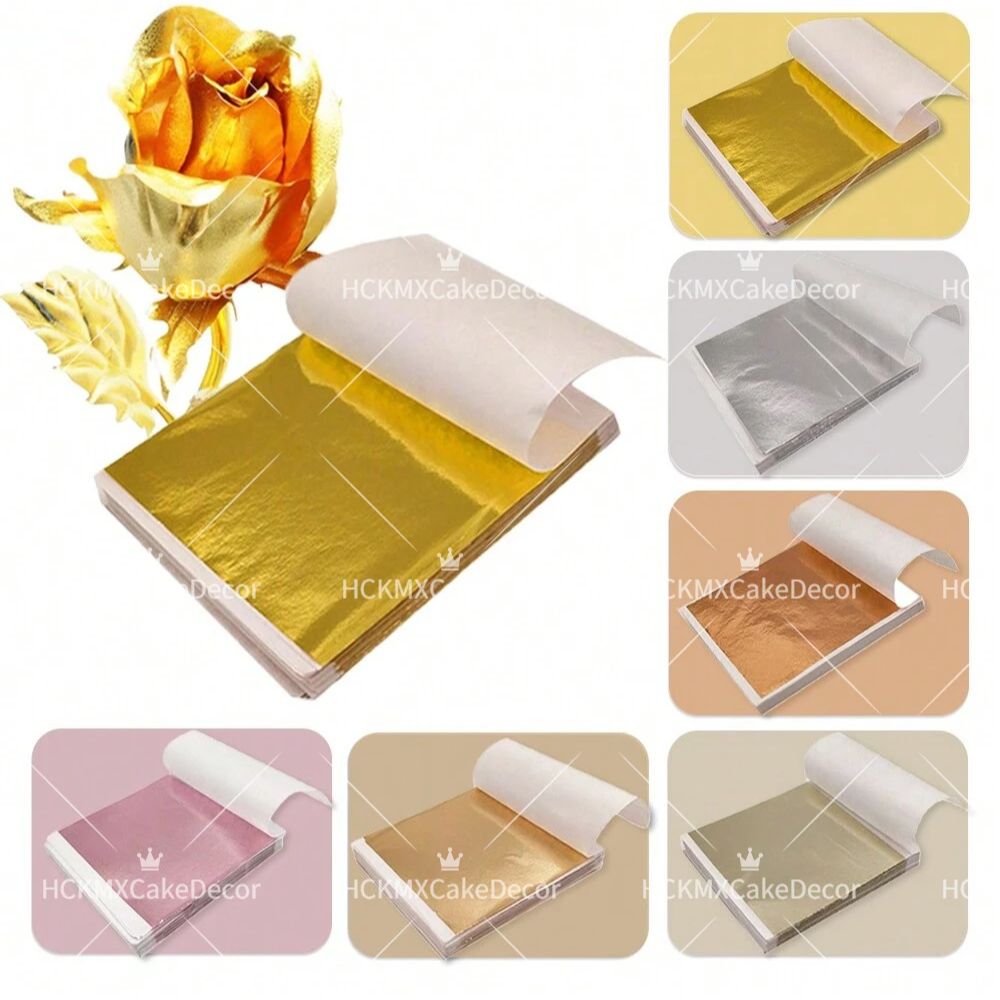 Ink Blotter Paper - 100 шт. листов имитации золотой фольги,