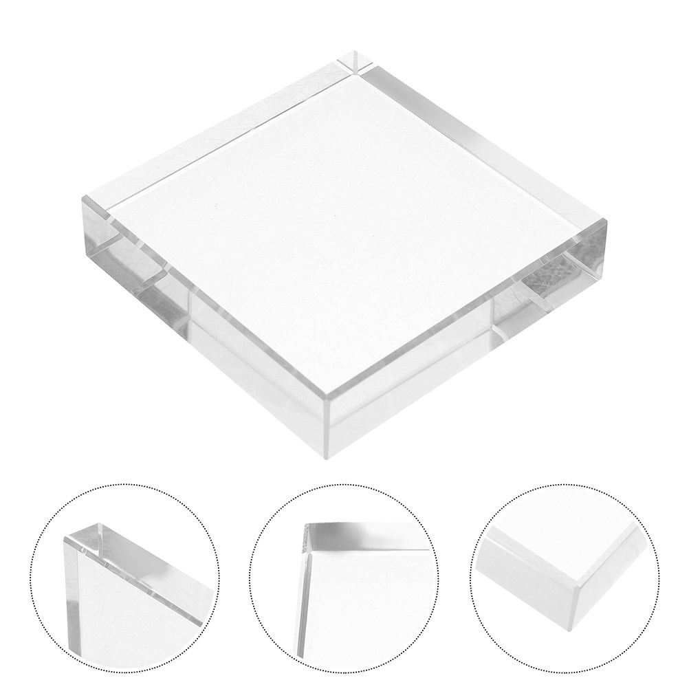 Paper Weight Crystal - Прозрачное квадратное пресс-папье из хрусталя, тяжелое